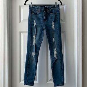 Aero High Rise Skinny Jeans Jegging Size 2 Short